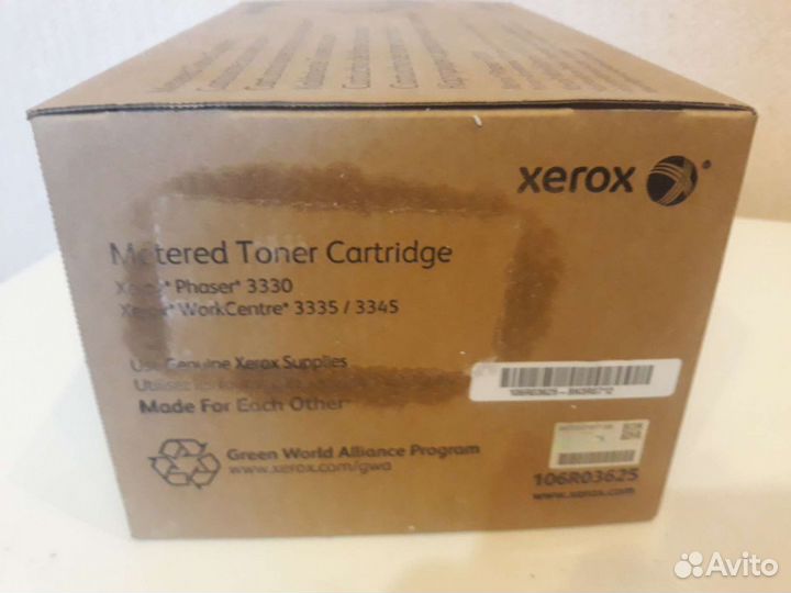 Картридж xerox 106R03625 для принтера Xerox3330 и
