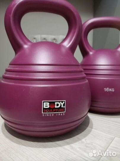 Гиря обрезиненная 16 кг