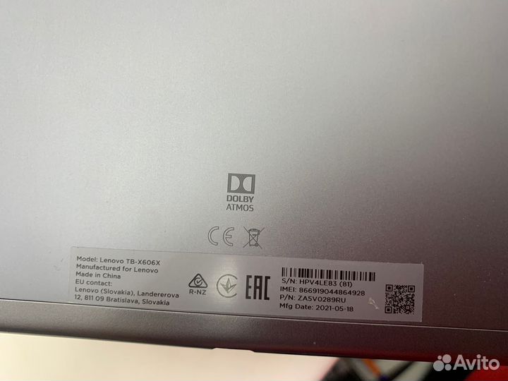 Планшет, Lenovo TAB M10 FHD Plus 64Gb