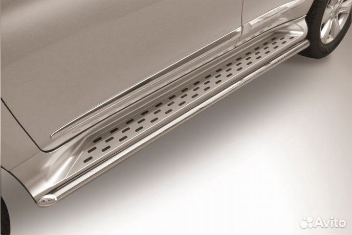 Защита штатного порога Haval H9 (2017)