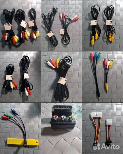 Кабель тюльпаны rca, jack, переходник SATA