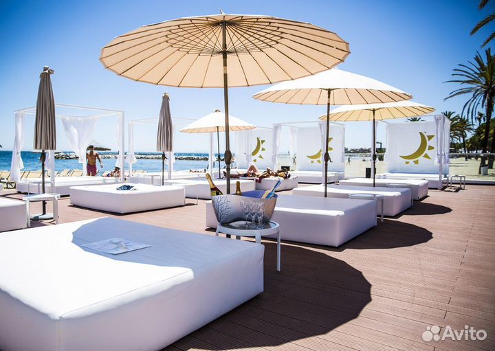 Пляжные зонты от солнца с наклоном