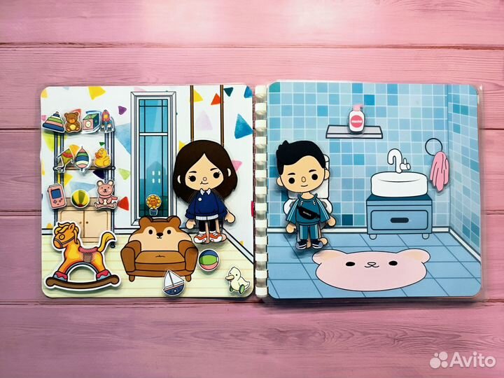 Книга на липучках Тока бока детский сад