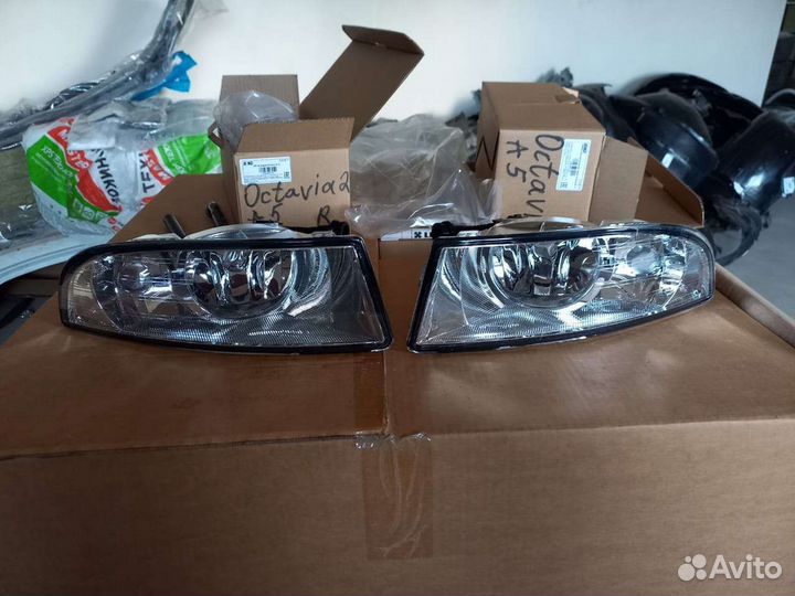Skoda octavia 2 a5 рестайл противотуманных фар птф