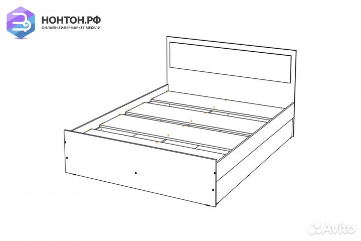 Кровать Мартина белый / венге
