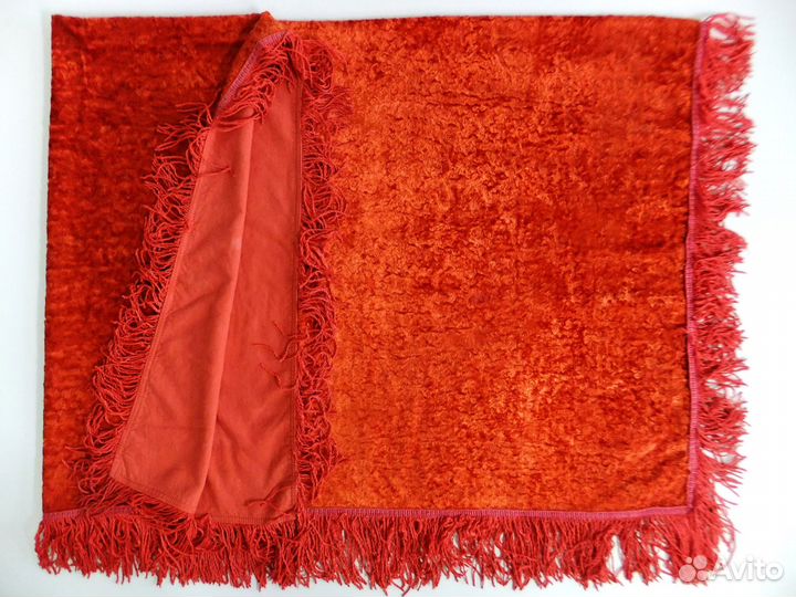 Скатерть ткань в идеале 143х148см бархат старинная