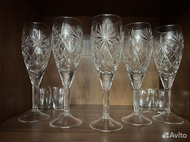 Хрустальные бокалы СССР