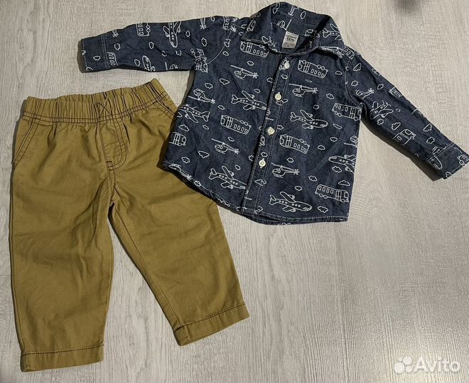 Костюм Carter’s на мальчика 80 Рубашка/брюки