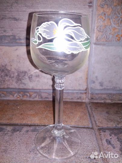Фужеры бокалы ирис винтаж СССР