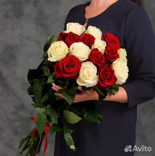 Букет из 115 красной роз