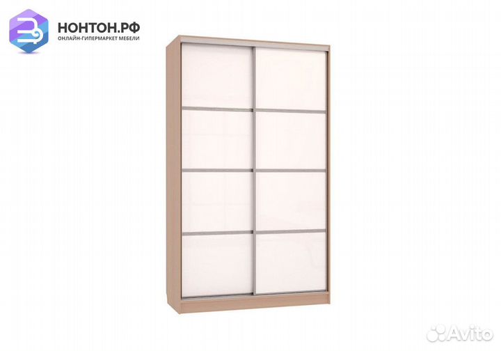 Шкаф-купе Рио 2-600 дуб млечный / белый