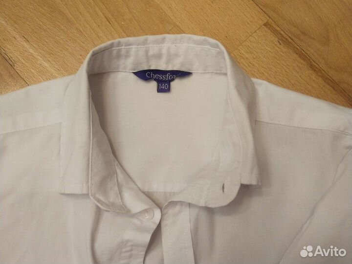 Рубашка школьная белая 140