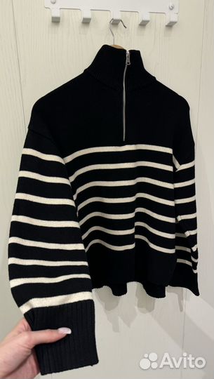 Свитер в полоску zara