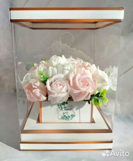 Букет из мыльных роз