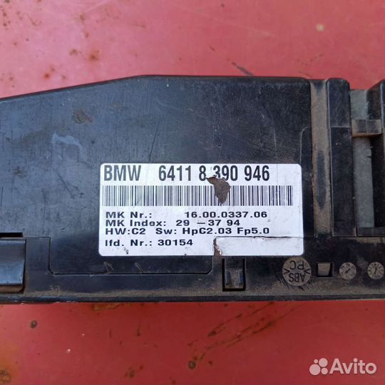 Блок управления климат контролем на bmw