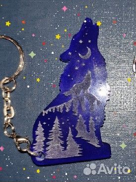 Брелок для ключей волк