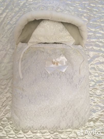 Конверт с одеялом на выписку из роддома