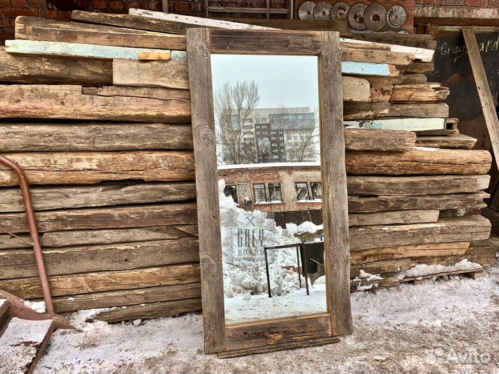 Большое зеркало лофт