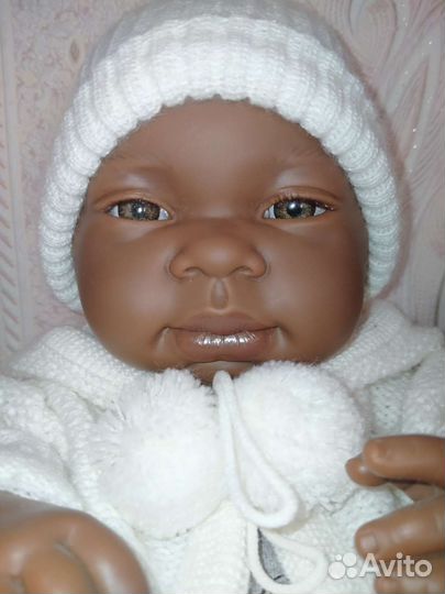 Кукла пупс мулатка клеймо Реборн Хуан Антонио