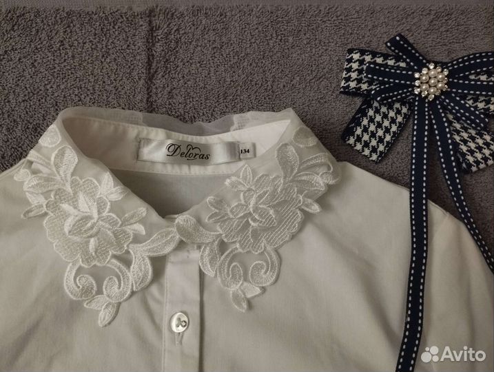 Школьная блузка 134см