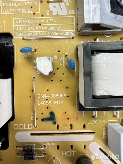 Разбор тв Samsung UE40MU6100