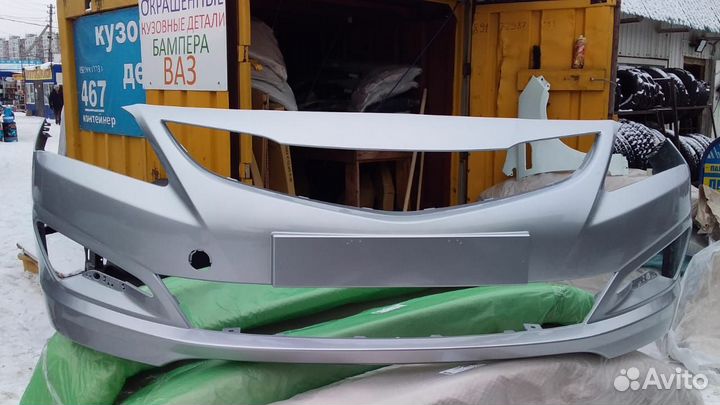 Бампер в цвет кузова Solaris 14-17 /все цвета
