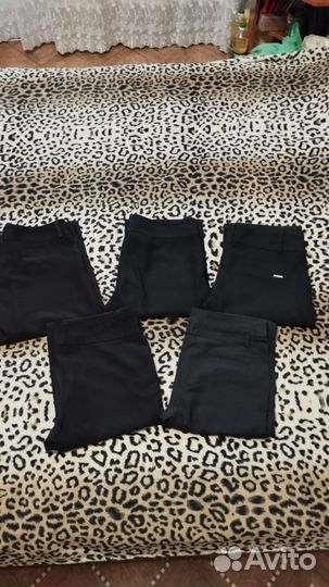 Брюки школьные черные р.152