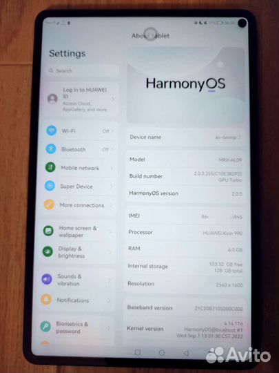 Huawei matepad pro 10.8 LTE