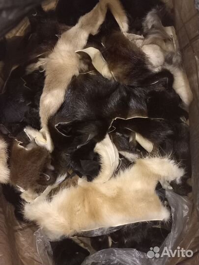 Обрезки меха для рукоделия