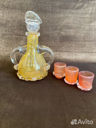 Штоф и стопки.Стекло.СССР
