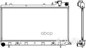 Радиатор subaru impreza 97-00, subaru forester