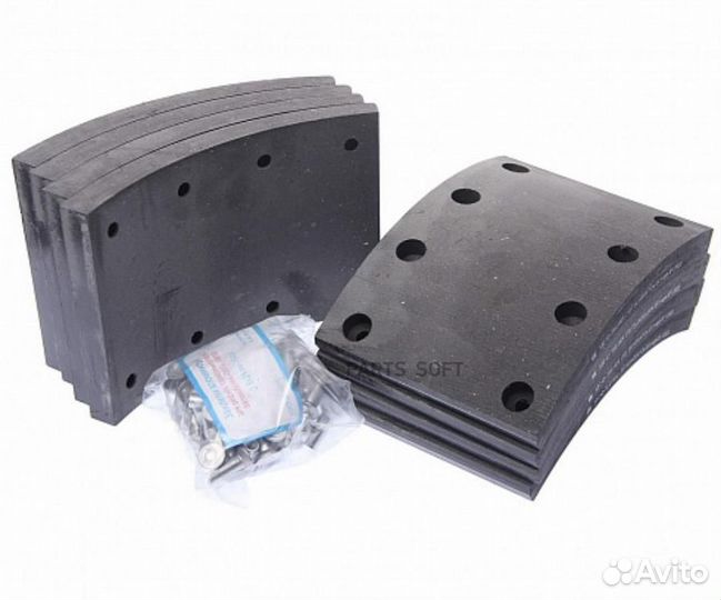 Накладки тормоз.колодки Камаз 53212-3501105с закл