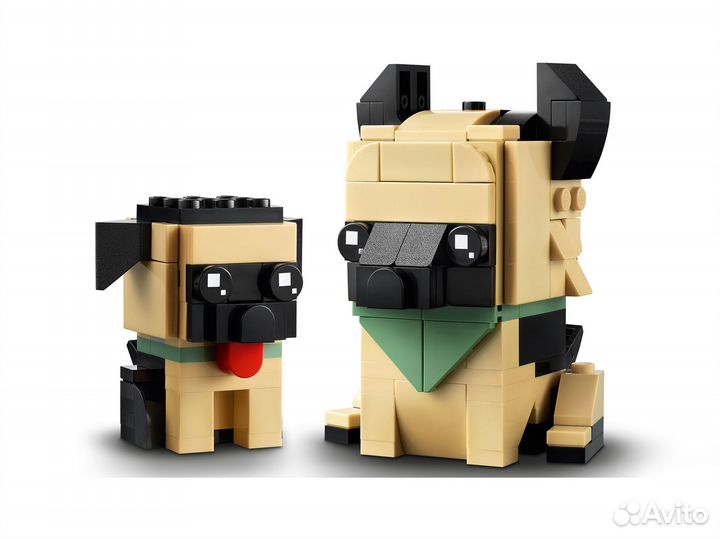 Новый Lego BrickHeadz 40440 Немецкие овчарки