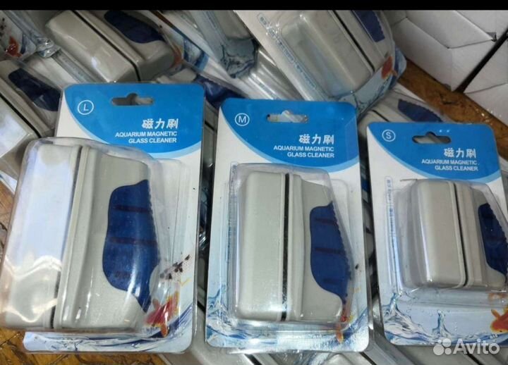 Магнитная щётка для мытья стенок аквариума