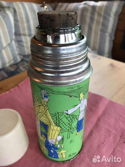 Термос ретро СССР (Сказка о рыбаке и рыбке)