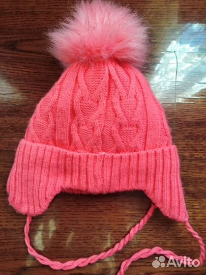 Зимняя детская шапка размер 44-46