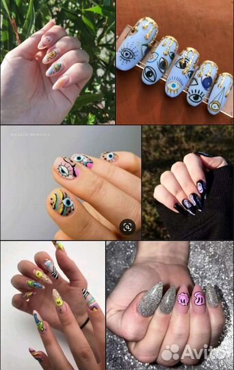 Слайдеры, наклейки для ногтей