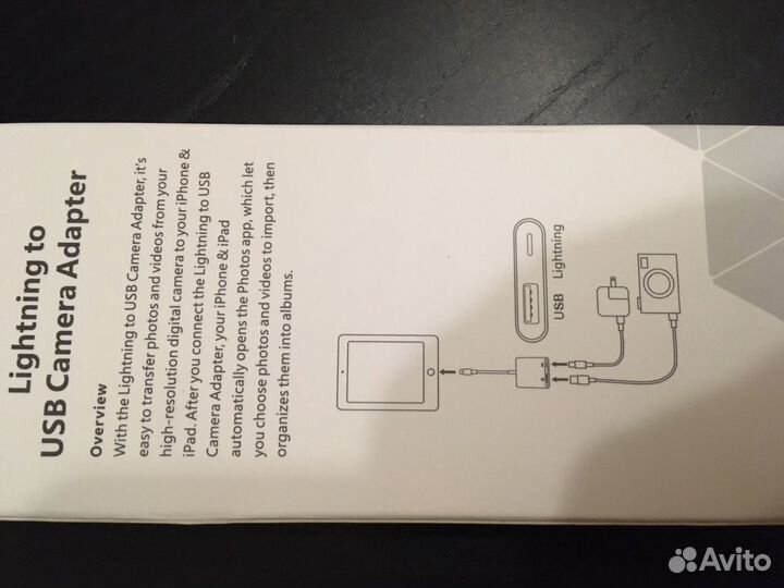 Lightening USB camera adapter