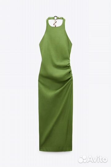 Льняное платье Zara S