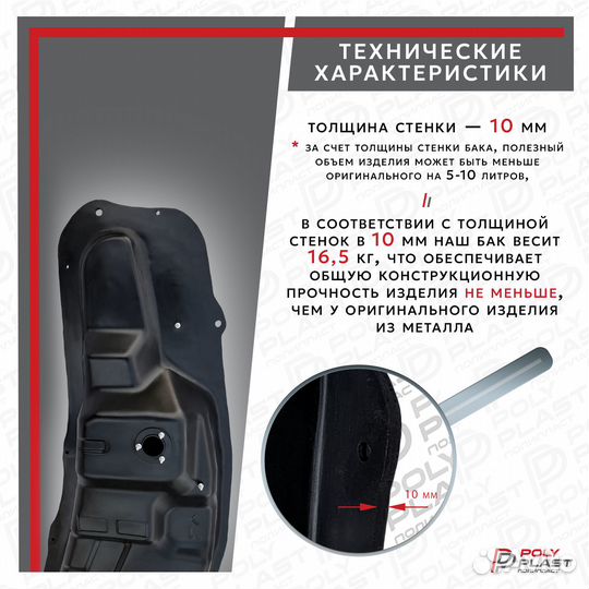 Топливный бак Mitsubishi Pajero 3 2000-2006 дизель
