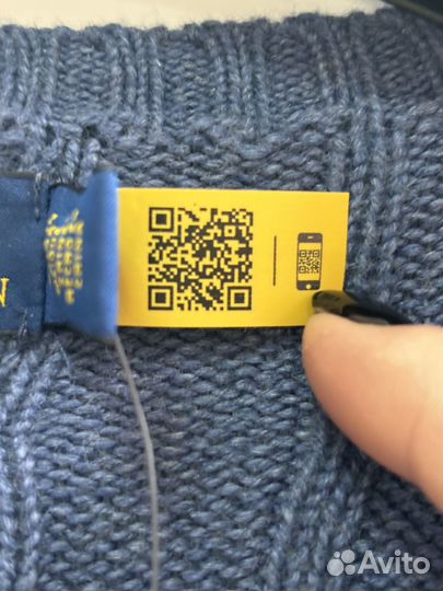 Свитер Polo Ralph Lauren размер хлопок L