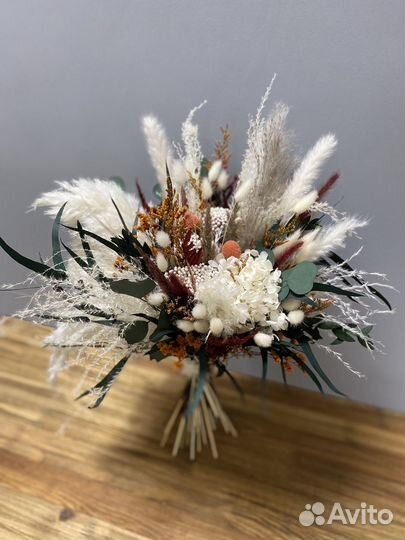 Букет невесты из сухоцветов