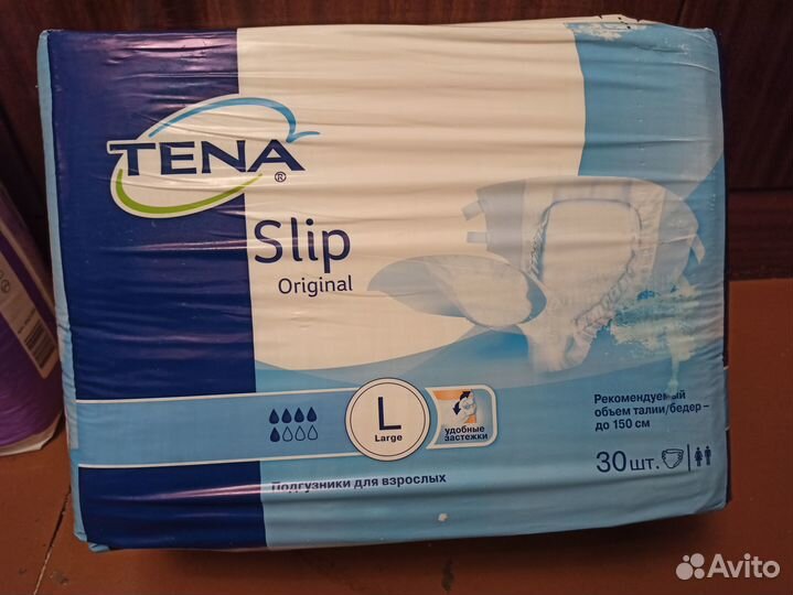 Подгузники для взрослых tena размер L