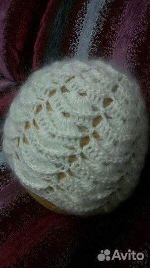 Шапочка из козьего пуха