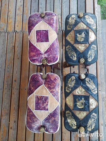 Табурет-пуф ручной работы в восточном стиле