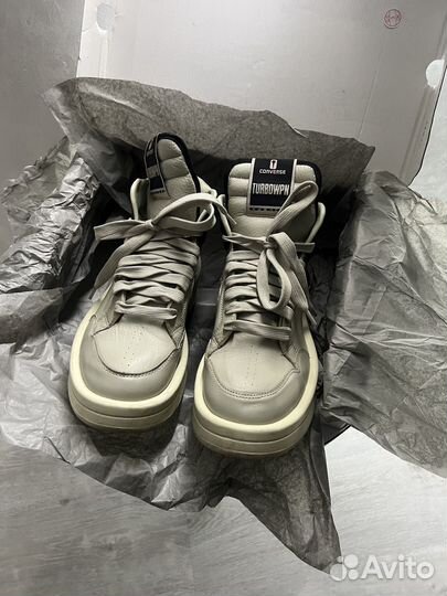 Rick owens x converse turbowpn white/black