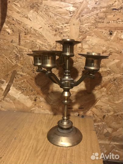 Подсвечник латунь