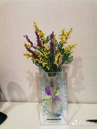 Букет из бисера