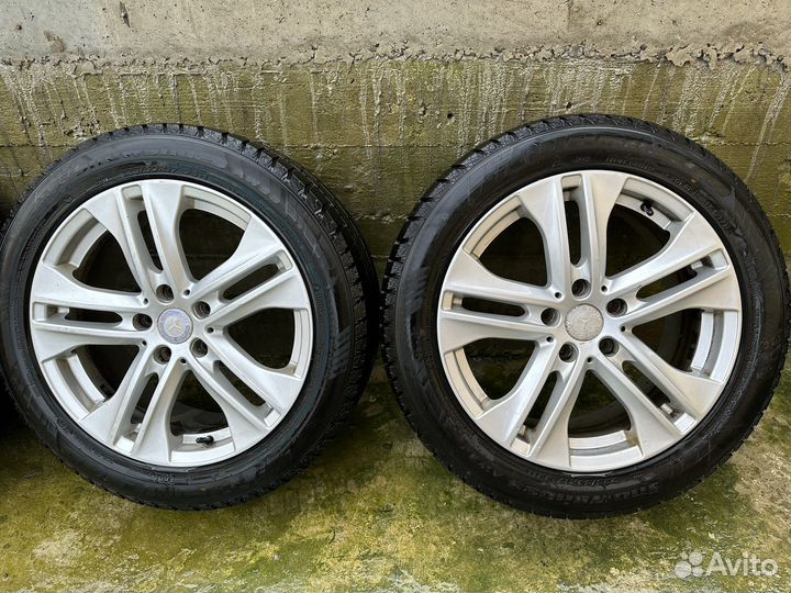 Диски с резиной R17 на Мерседес комплект 4шт