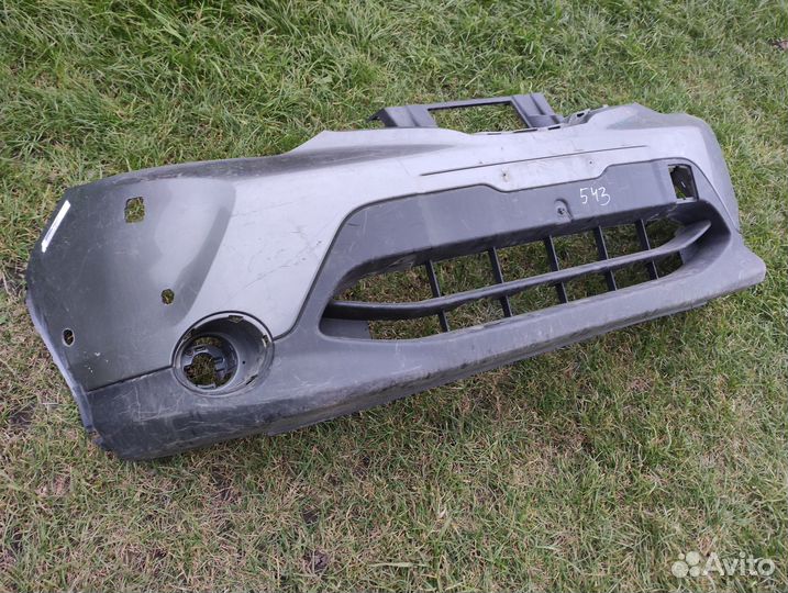 Бампер передний Nissan Qashqai 2018 серый